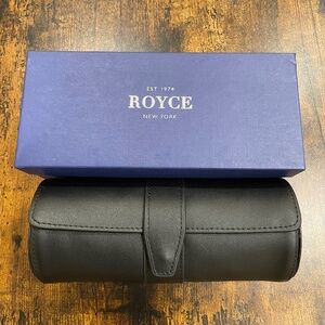 Royce SUEDE LINED TRAVEL WATCH ROLL